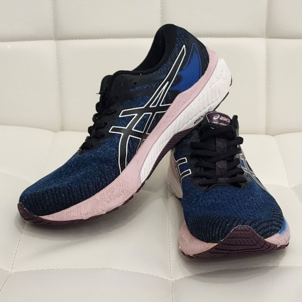 ASICS GT-2000 10 Womens Running Shoes Navy Pink Blue 1012B045 Size 9